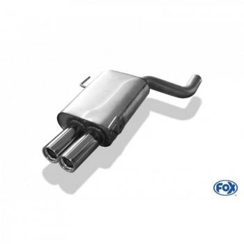 Silenciador trasero Fox para Audi 80 Typ B4 quattro - Doble salida 2x76 mm Tipo 13