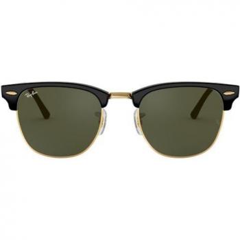 Ray-Ban RB3016 W0365 Clubmaster Asian Fit Men's Sunglasses Gold Size 55