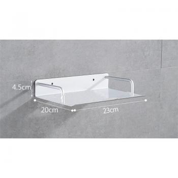 Estante de Aluminio Mini para TV y Router - Soporte Pared de una Capa, Caja Creativa de Almacenamiento