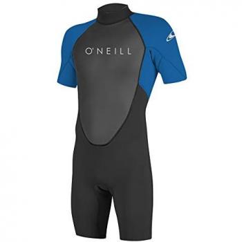 Traje de neopreno O'Neill Reactor 2 2mm Back Zip manga corta negro azul eléctrico - XLS