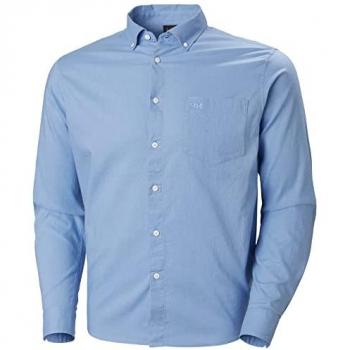 Helly Hansen Men's Regular Fit Long Sleeve Club Shirt Bright Blue S