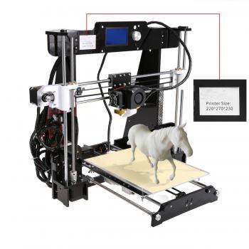 Tomasa Modularizar Impresora 3D de Escritorio Impresión DIY de Alta Precisión Metal Mini Escritorio 3D de Impresión Ajustable 8.27 x 8.27 x 8.27 Pulgadas con Filamento PLA