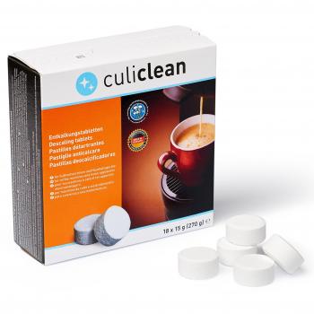 culiclean 18 tabletas de descalcificación | tabletas descalcificadoras | Descalcificadores en tabletas para cafeteras, cafeteras totalmente automáticas, electrodomésticos, hervidores y mucho más
