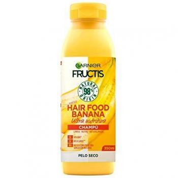 GARNIER Fructis Hair Food Champú Nutritivo de Banana para Pelo Seco - 350 ml
