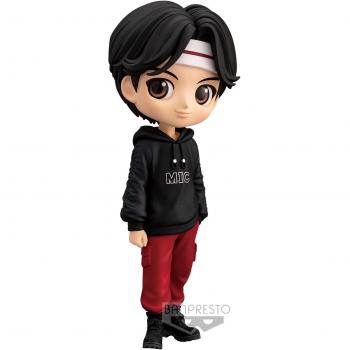 Figura Q-Posket TinyTAN BTS Jin MIC Drop Versión Negro 14cm Banpresto