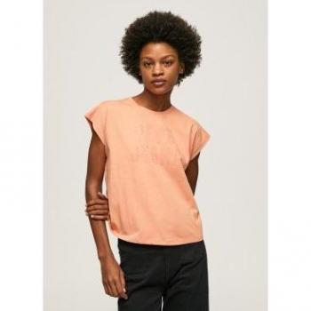 Camiseta de mujer Pepe Jeans con diseño de Ola en color naranja