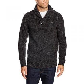 G-Star bick shawl l/s-Suéter Hombre,    Noir