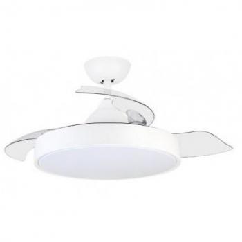 Ventilador de Techo Orbegozo CP 119105, 35W, 3 Aspas retráctiles de 105 cm, luz LED, silencioso, 6 velocidades, mando a distancia, motor DC, temporizador
