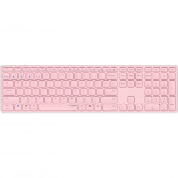 Rapoo E9800M Teclado Inalámbrico Bluetooth QWERTY Rosa