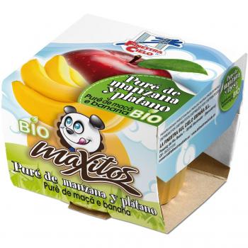 Maxitos Puré de Manzana y Plátano - 200 gr