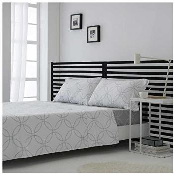 Juego de Sábanas 100% Orgánicas de Bambú Hipoalergénicas Color Gris Fuji para Cama de 180 x 190/200