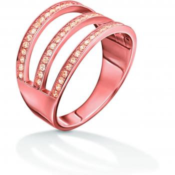 Anillo Folli Follie Mujer Acero Inoxidable Rosa Talla 14 Elegante Diseño 3R15S091RS-54