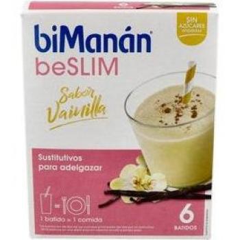biManán® beSLIM Batidos Sustitutive Sabor Vainilla 6uds 55g