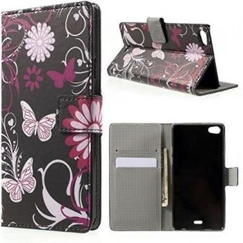 Coque2mobile Pure 4 G zèbré ® Funda con tapa para Wiko Highway
