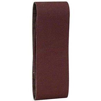 Bosch 2 609 256 202 - Juego de hojas de lija de 3 piezas para lijadora de banda, calidad roja