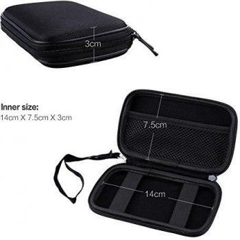 Zacro-Estuche Disco Duro Portátil/Productos digitales de 2,5 pulgadas, color negra