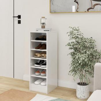 Zapatero Blanco Pulido 31,5x35x92 cm en Aglomerado
