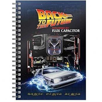 LIBRETA ESPIRAL POWERED BY FLUX CAPACITOR REGRESO AL FUTURO