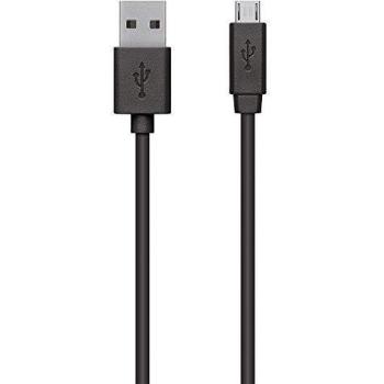 Belkin F3U151cp0.9M-P - Cable USB 2.0 de USB-A a Micro-B, Color Negro