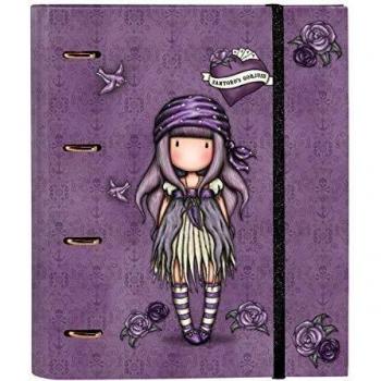 SANTORO Carpeta 4 Anillas de 30mm de Gorjuss Sea Nixie con 100 Hojas A4, 270x35x320 mm