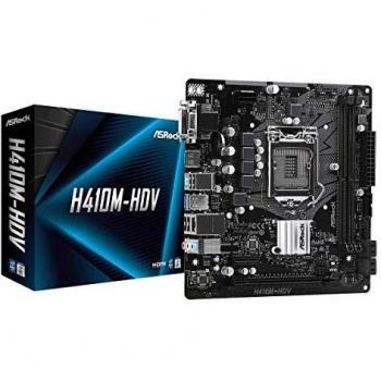 Placa Base Asrock H410M-HDV, 1200 Socket, Micro ATX, Doble DDR4