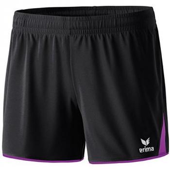 erima Classic 5 Cubos Pantalón Corto, Mujer, Negro/Lila, 34