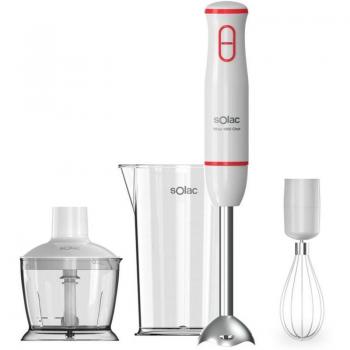 Batidora de Mano Solac Mixo 1000 Chef 1000W Acero Inoxidable 2 Velocidades Turbo con Accesorios
