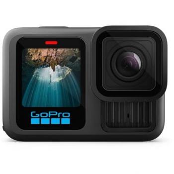 GoPro HERO13 Black Action Camera - 4K Ultra HD, Waterproof, HyperSmooth Stabilization, TimeWarp Video, Live Streaming Capability, Voice Control, 33ft (10m) Water Resistance, Touch Screen Display, Built-in Wi-Fi
