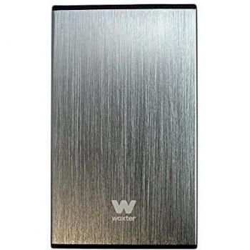 Woxter i-Case 230 Carcasa para disco duro, HD, 2.5 pulgadas, conexión USB 3.0 con cable incluido, sin tornillos, Color Plata