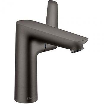 Mezclador de lavabo Talis E 150 con sistema de desagüe, cromo negro cepillado - Hansgrohe