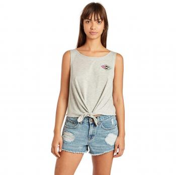 BILLABONG Summer Only Camiseta sin Mangas, Mujer, Gris