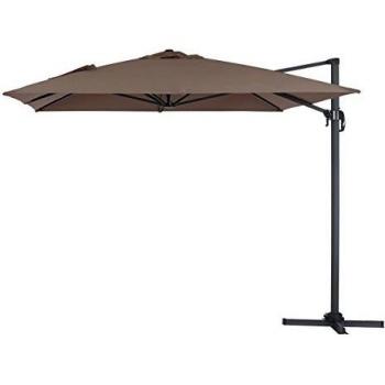 Viva Green 68251 Sun 4 sombrilla jardín Separado Rectangular Aluminio Topo 3 X 4 m