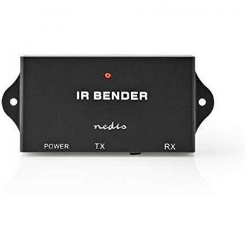 NEDIS Extender de Control Remoto IR Extensor de Mando a Distancia por Infrarrojos 30-60 KHz - para 3 Dispositivos - Alcance de 7 m - Negro Negro 1.00 m