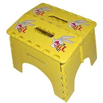 PROTENROP Taburete Plegable, diseño Looney Tunes, 28,5 x 25,5 x 21 cm, Color Amarillo