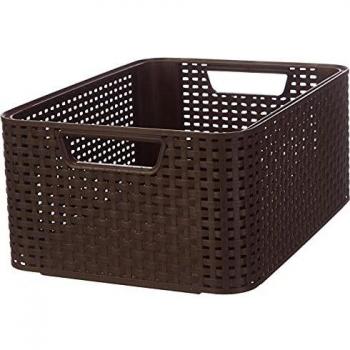 CURVER 205844 - Cesta con Efecto Mimbre