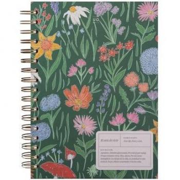 Libreta espiral tapa dura El arte de vivir flores, tamaño A5, 200 páginas, dimensiones 150x220 mm, multicolor, en español
