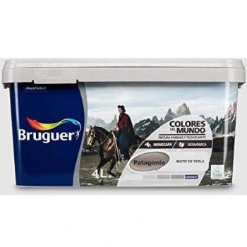 Bruguer Colores del Mundo Pintura para paredes monocapa Patagonia Matiz de Perla 4 L
