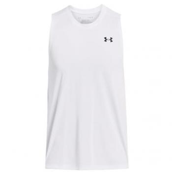 Camiseta Sin Mangas Técnica Under Armour Blanca Hombre XL