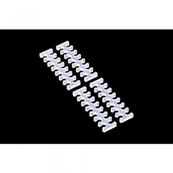 Alphacool Ice Comb X14 - 3mm Clear Cable Management Clips - 4 Pack