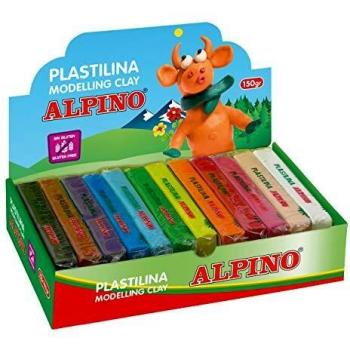 Alpino DP000918 - Plastilina, 12 unidades, multicolor