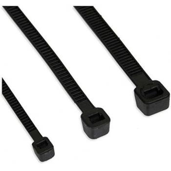 Bridas InLine® negras de 300mm x 4,8mm, pack de 100 piezas