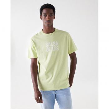 Camiseta Salsa lima logo blanco manga corta para hombre
