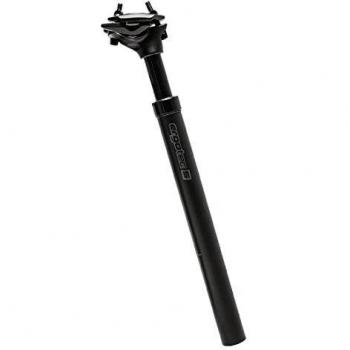 Ergotec SP-10.0 Suspension Seatpost, 27.2mm Diameter, 350mm Length, Max Load 100kg, Black Aluminum