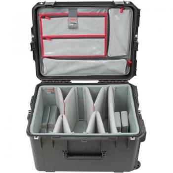 SKB iSeries 3i-2217-12DL Case with Think Tank Designed Video Dividers and Lid Organizer, Black, 21in x 16in x 10in, includes 4x Dividers and 6x Foam