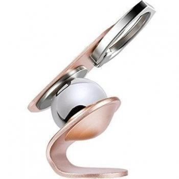 Teléfono del coche soporte multifuncional salpicadero pegar creativo anillo magnético soporte universal hebilla champagne oro