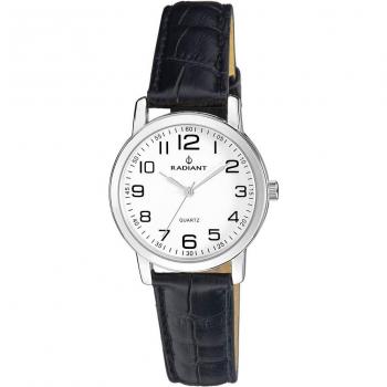 Radiant - Reloj de mujer Grand RA281609 con correa de piel sintética y elegante diseño en color negro.