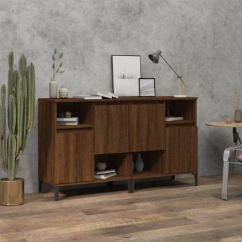 Aparador 2 piezas Roble Marrón 60x35x70 cm madera multicapa