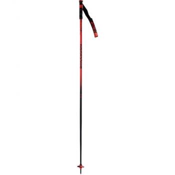 Bastones de esquí Rossignol Hero SL rojo negro (par) - 140 cm, ligeros, fabricados en aluminio, con empuñaduras ergonómicas y correas ajustables