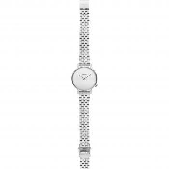 Komono Harlow Estate Silver Mirror Unisex Japanese Quartz Watch with Stainless Steel Strap