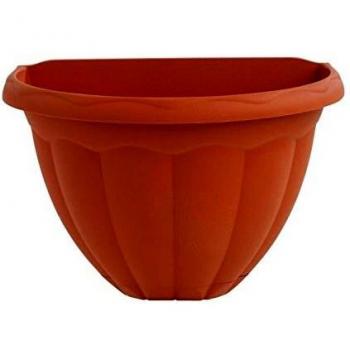 Plastiken Terra - Maceta de pared, 30 cm, color terracota